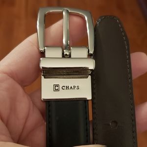 Chaps brand boys reversible belt, size small